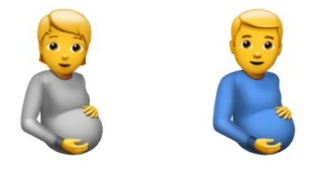 Pregnant man emoji