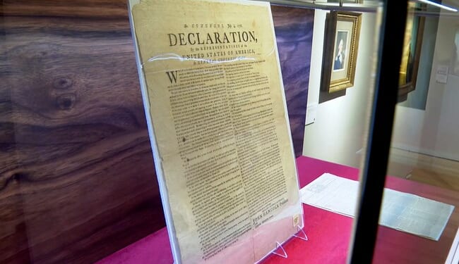 Rare Copy of 'Declaration' Doc, Discovered by Accident in the U.K., Was Seized 250 Years Ago – RedState