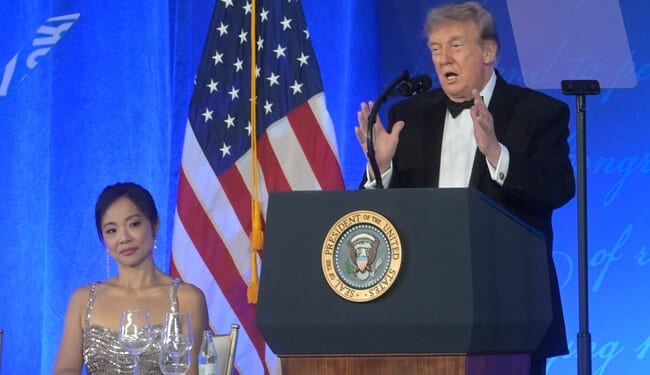 Trump Roasts the Media at WHCA Dinner, Then Trolls Them With a ‘Trump 2028’ Hat – RedState
