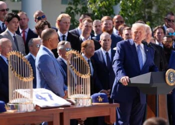 Trump Welcomes the World Series Champion L.A. Dodgers to White House With His Typical Humor – RedState