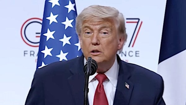 President Donald J. Trump holds a news conference at the G7 Summit in Évian-les-Bains, France, Wednesday, June 17, 2026 (Video screenshot)