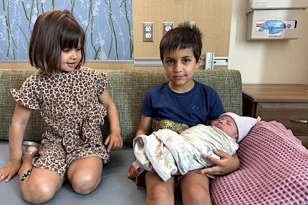 Newborn Alec Neel Vance (Courtesy President Donald Trump / Truth Social)
