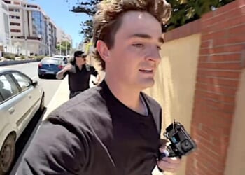 ‘I’m going to stab both of you!’ Watch Nick Shirley get VIOLENTLY ATTACKED, chased and stoned by invaders in Ceuta, Spain