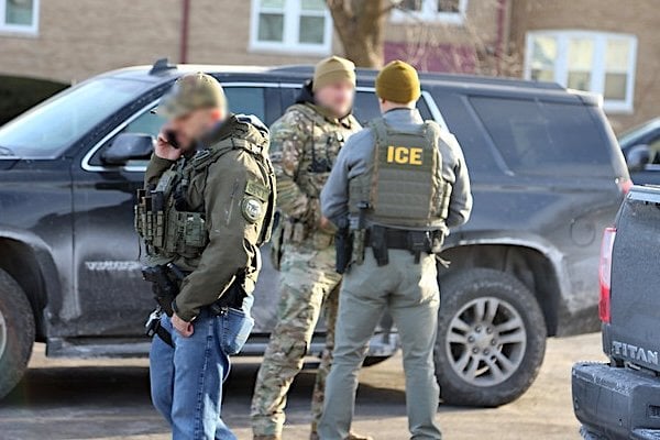U.S. Immigration and Customs Enforcement began an enhanced enforcement operation in Chicago, Jan. 26, 2025. The operation included officers with the Department of Justice, the FBI, the DEA, the ATF and the U.S. Marshals Service. (ICE photo)