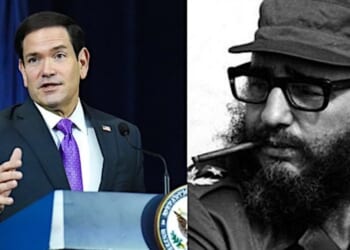 U.S. Secretary of State Marco Rubio and former Cuban dictator Fidel Castro