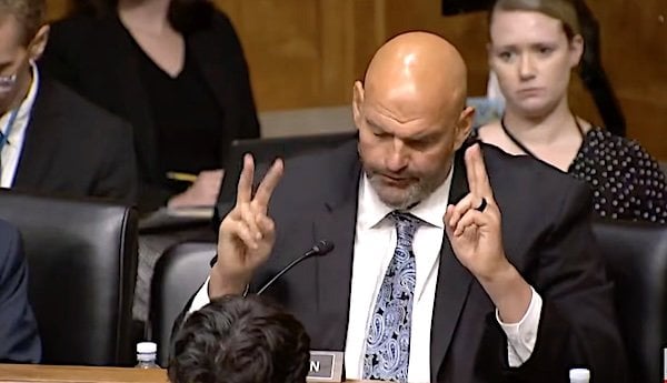 U.S. Sen. John Fetterman, D-Pa. (Video screenshot)