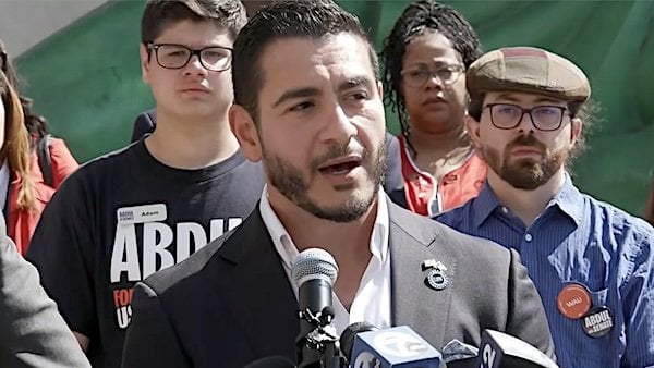 Abdul El-Sayed upon winning the Michigan Democratic Primary on Wednesday, Aug. 5, 2026 (Video screenshot)