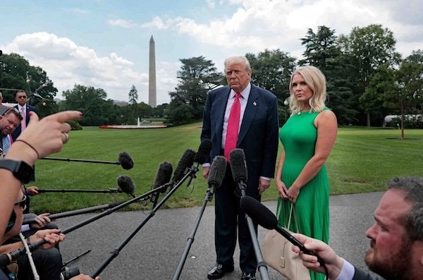 President Donald Trump and White House Press Secretary Karoline Leavitt (Courtesy Karoline Leavitt)