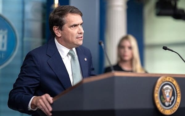 Deputy Attorney General Todd Blanche participates in a news conference with U.S. Attorney General Pam Bondi and President Donald Trump in the James S. Brady Press Briefing Room on Friday, June 27, 2025. (Official White House photo by Molly Riley)