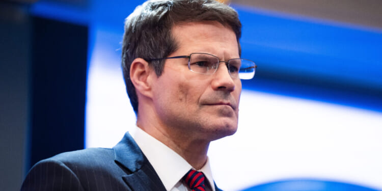 Solicitor General of the United States D. John Sauer attends a press briefing held at the White House Feb. 20.. (Aaron Schwartz/Getty Images)