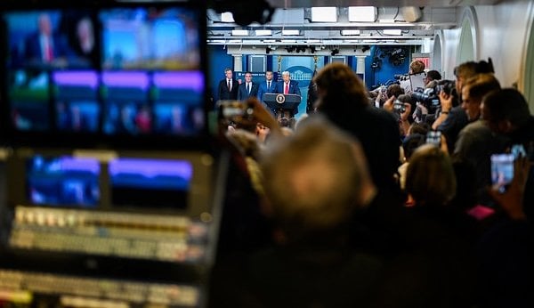 President Donald Trump holds a press conference on crime in the District of Columbia, Monday, Aug. 11, 2025, in the James S. Brady Press Briefing Room. (Official White House photo by Daniel Torok)