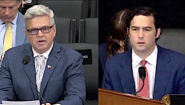 Dr. Wladimir Lorentz and U.S. Rep. Brandon Gill, R-Texas