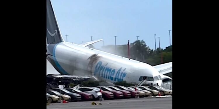 Multiple fatalities as Amazon cargo plane overshoots runway at Miami airport, striking vehicles and bursting into flames * WorldNetDaily * by Joe Kovacs