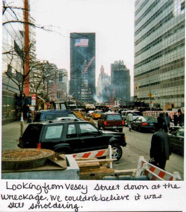 Vesey Street NYC December 2001