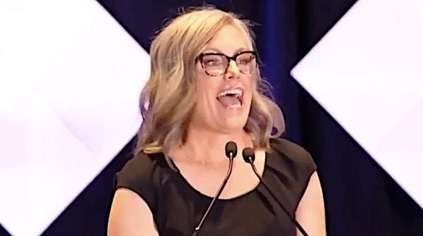 Democrat Katie Hobbs addresses supporters on Election Night, Tuesday, Nov. 8, 2022. (Video screenshot)