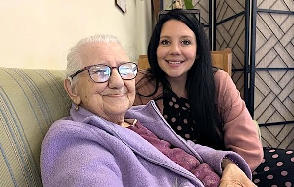 Brigitte Kranendonk with her grandmother Brigitte Stegemann