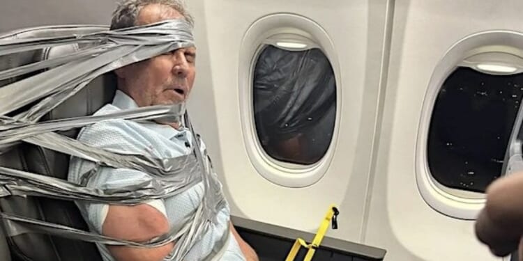 Demonic incident? Duct-taped airline passenger reveals what he remembers about his behavior * WorldNetDaily * by WND Staff