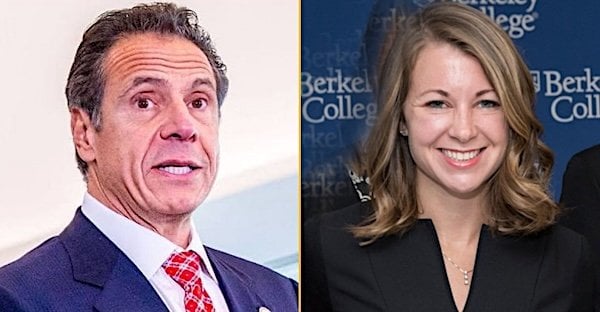 Andrerw Cuomo and Melissa DeRosa