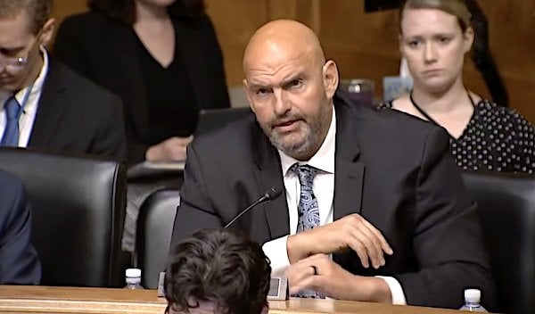 U.S. Sen. John Fetterman, D-Pa. (Video screenshot)