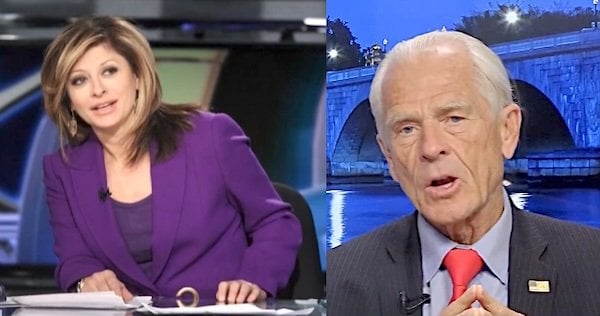 Maria Bartiromo and Peter Navarro (Video screenshots)