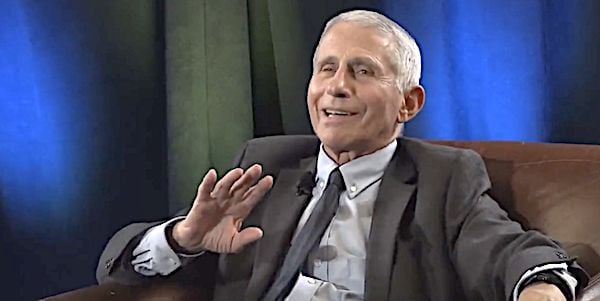 Dr. Anthony Fauci speaking at an event at the Fred Hutchinson Cancer Research Center in Seattle on Aug. 10, 2022 (Video screenshot)
