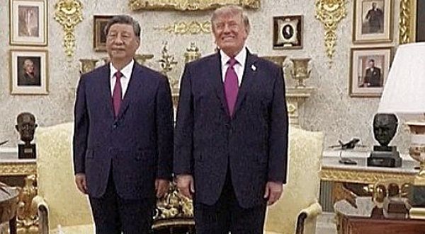 Chinese President Xi Jinping and President Donald Trump at the White House